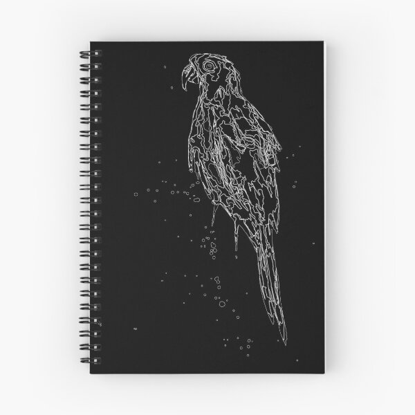 Item preview, Guacamayo azul arara line art blanco designed and sold by melissemoreira.