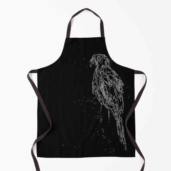 Item preview, Blue macaw arara line art white designed and sold by melissemoreira.
