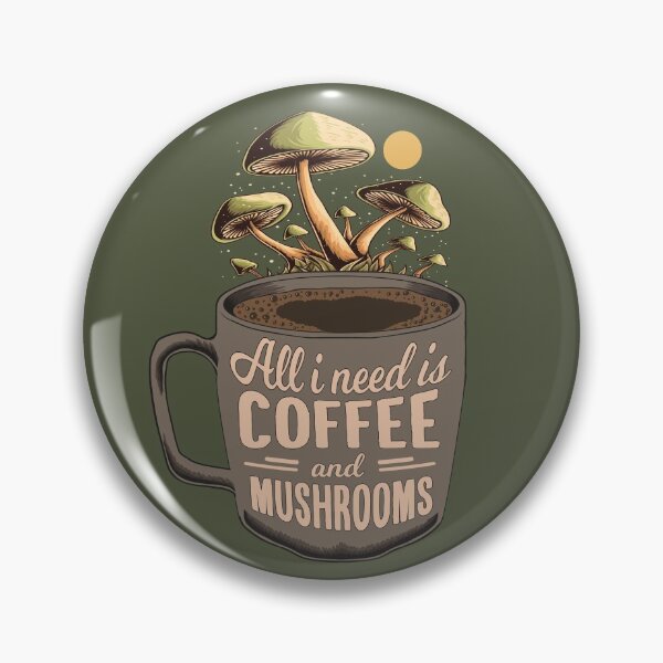 Item preview, Foraging Art: Coffee & Mushroom Hunting Gift designed and sold by MrEddie10.