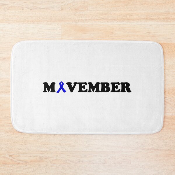 Item preview, Movember Typography mental health awareness blue ribbon black lettering designed and sold by Deegital18.