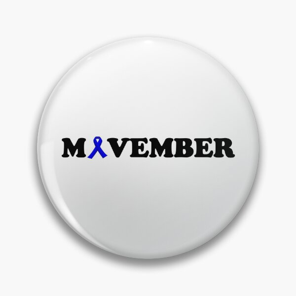 Item preview, Movember Typography mental health awareness blue ribbon black lettering designed and sold by Deegital18.
