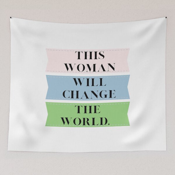 Item preview, This Woman Will Change The World. designed and sold by aboniteblanc.