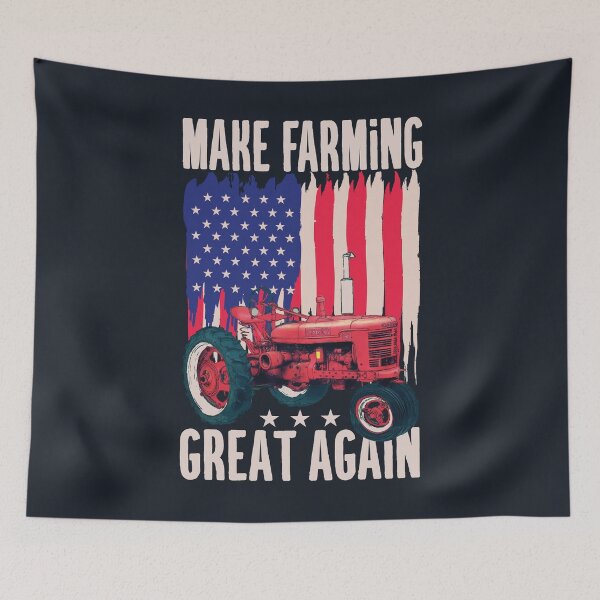 Item preview, American Flag Farm Tractor Gift designed and sold by MrEddie10.