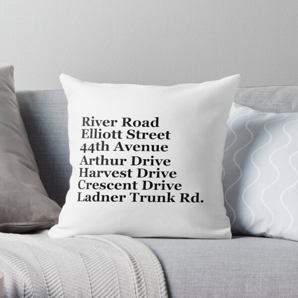 Ladner Streets Throw Pillow