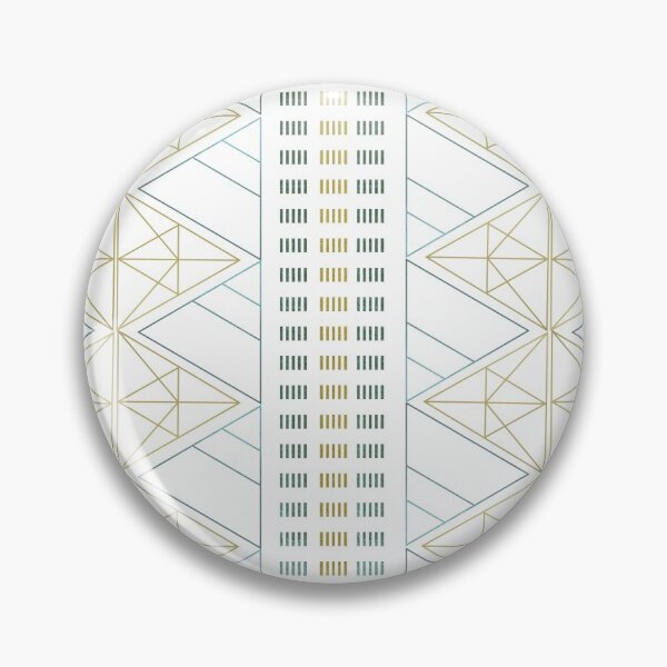 Item preview, Contemporary Geometric Design Gold Aqua 1.0 designed and sold by Old Urban Farmhouse Design Studio.