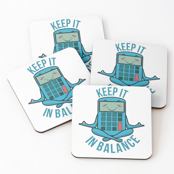 Item preview, Keep It in Balance Funny Accounting Yoga Pun Funny Occupations designed and sold by johnmgr21.