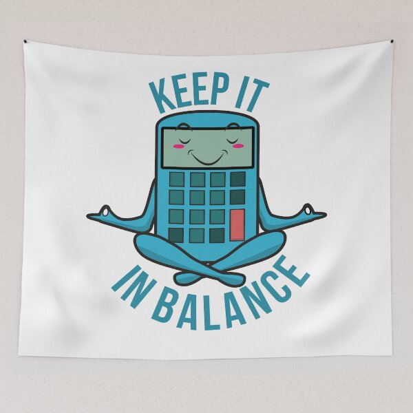Item preview, Keep It in Balance Funny Accounting Yoga Pun Funny Occupations designed and sold by johnmgr21.