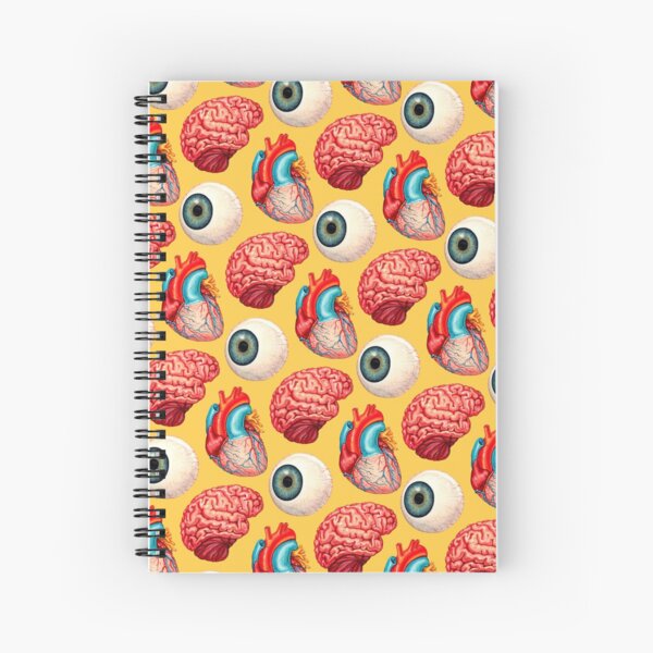 Item preview, Heart, Brain, Eyeball Pattern - Yellow designed and sold by Kelly  Gilleran.
