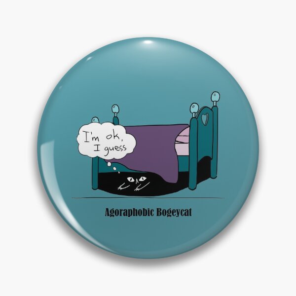 Item preview, Agoraphobic bogeycat designed and sold by BeeHappyShop.