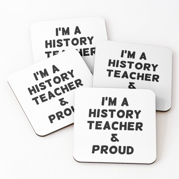 Item preview, I'M A HISTORY TEACHER & PROUD - Black Writing designed and sold by akaiawa.