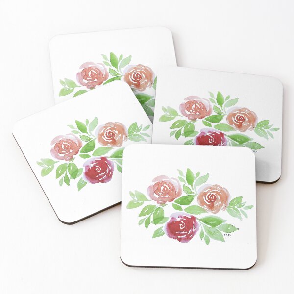 Item preview, Watercolor Rose Bouquet designed and sold by EmDamArt.