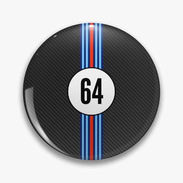 Artikelvorschau, Martini Racing Number 64 Carbon Poster – Classic Motorsport Livery Art entworfen und verkauft von Road To Track.