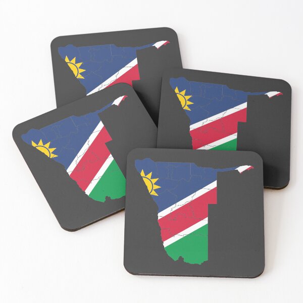 Item preview, Namibia Flag Map with regions designed and sold by Alo.