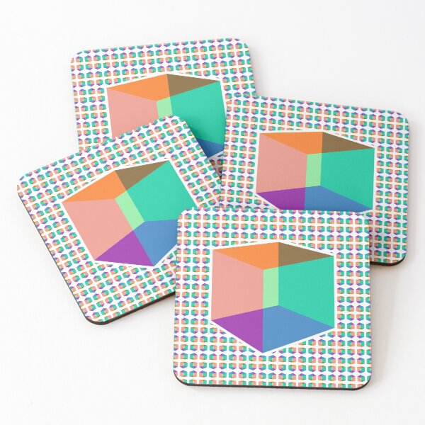 Item preview, Color Cube Pattern on White designed and sold by Diego-t.