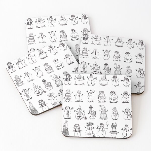 Item preview, Snowmen doodle designed and sold by RamintaArt.