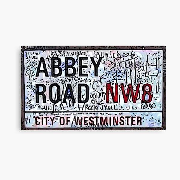 Letrero de la calle Abbey Road Lienzo