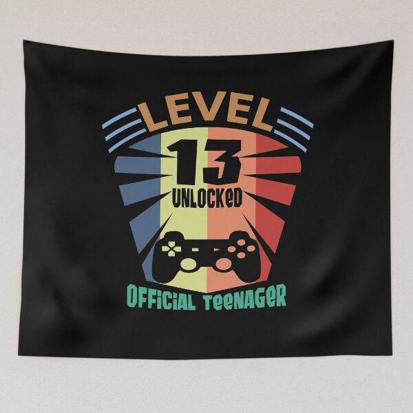 Item preview, Official Teenager 13th Birthday Gift Level 13 Unlocked designed and sold by bitcam18.