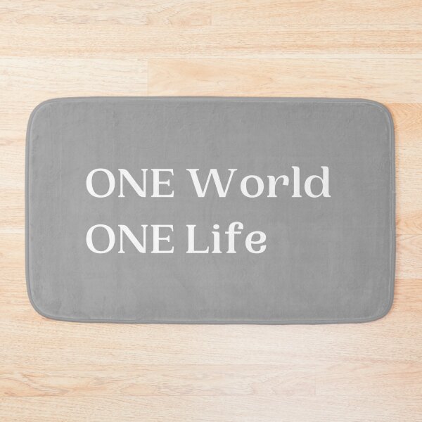 Item preview, One World, One Life - White Letters designed and sold by Destined2Wander.
