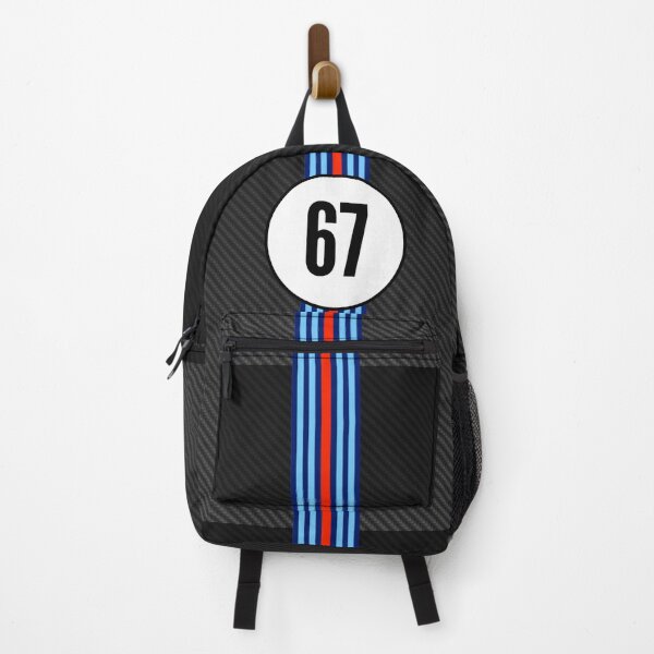 Item preview, Martini Racing Number 67 Carbon Poster – Retro Racing Livery Art designed and sold by Road To Track.