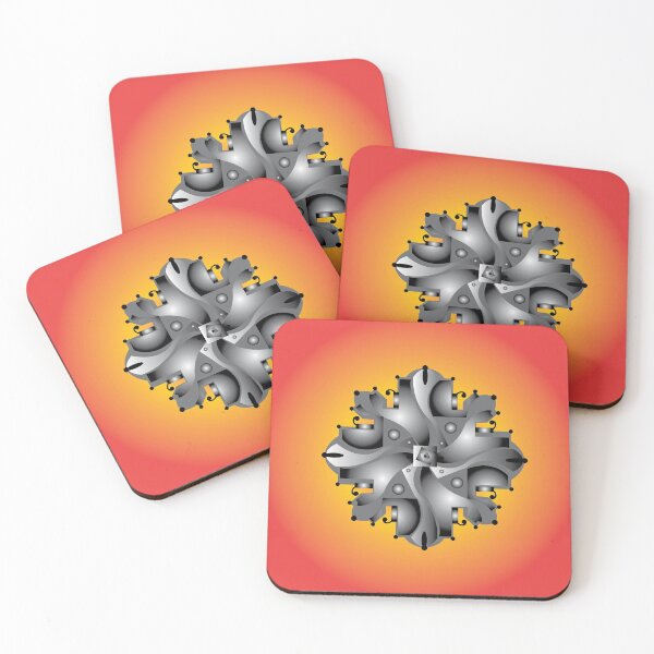 Item preview, abstract pattern on red background designed and sold by ErhanArt.