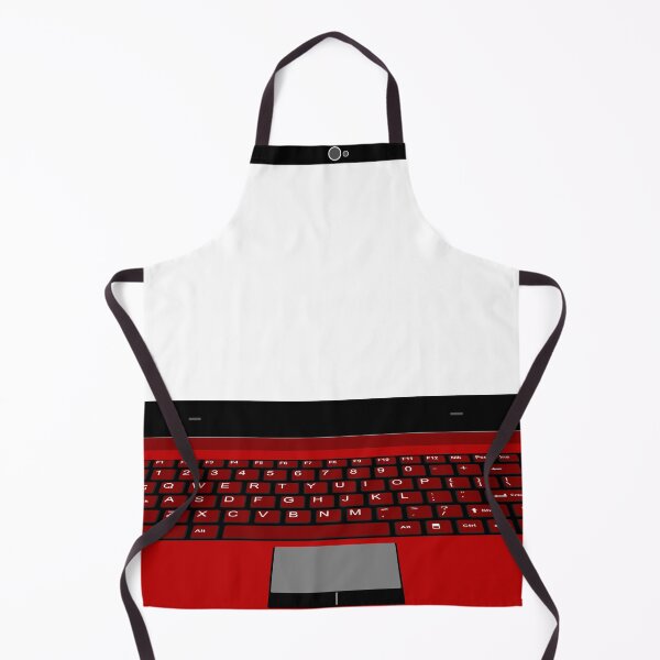 Item preview, realistic laptop vector illustration in black and red color designed and sold by asep sarifudin.