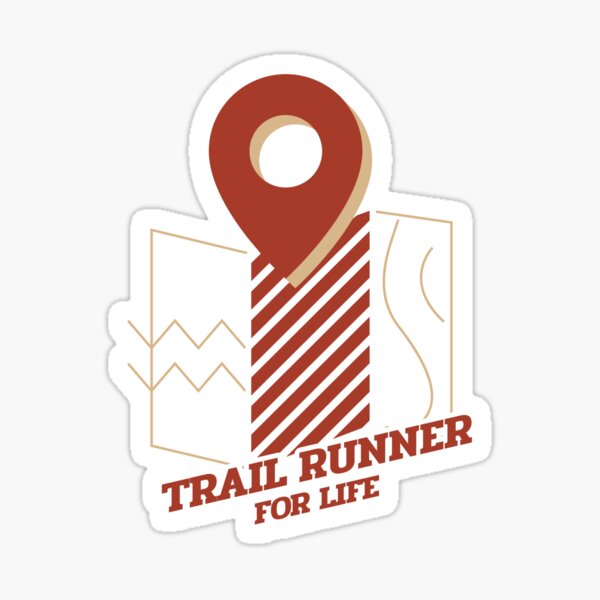 Item preview, Trail Running - Trail Runner For Life Map Collection designed and sold by VHIndy-Tees.