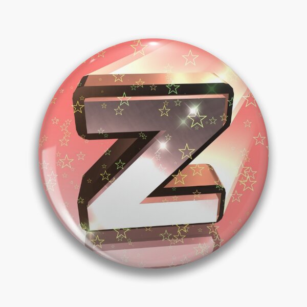 Item preview, Flying Metallic Letter Z In The Stars On Rose Pink | Starry Night Letters designed and sold by SerendipityNow.