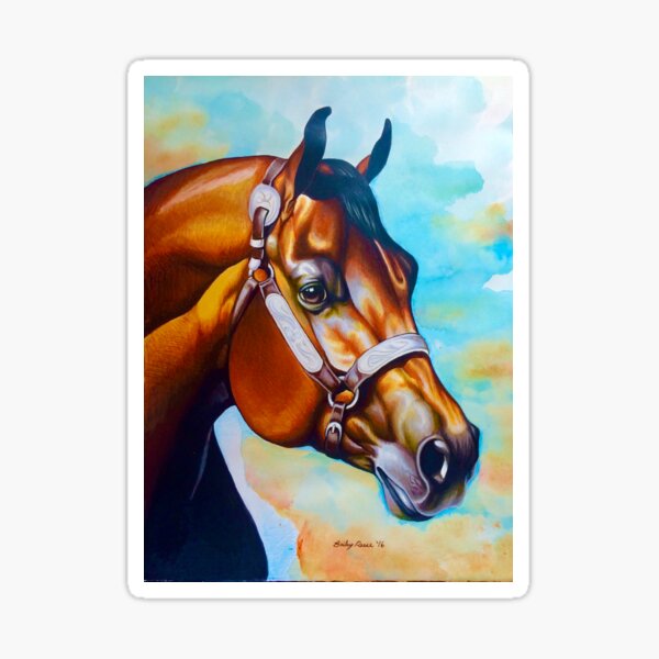 Aperçu de l'œuvre Quarter Horse bai créée et vendue par HalterAndRide.