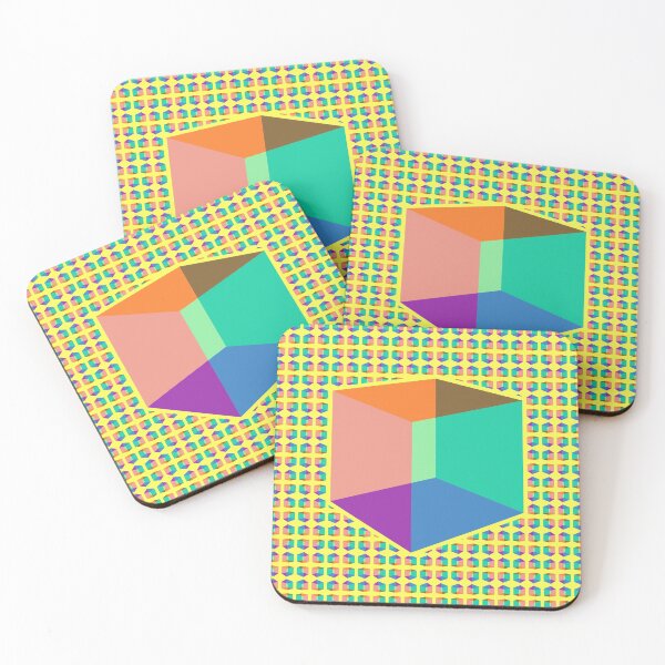 Item preview, Color Cube Pattern on Yellow designed and sold by Diego-t.