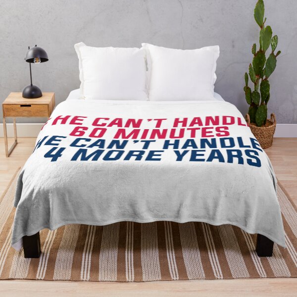 Item preview, He Can’t Handle 4 More Years - Trump Biden Presidential Debate 2020 Sticker T-Shirt Topics Time Vote Election 60 Minutes Interview White House Leslie Stahl Funny Stupid Obama Coronavirus Covid-19 designed and sold by qualityprinting.