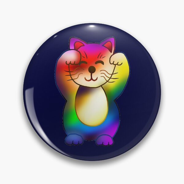 Artikelvorschau, rainbow pride maneki neko lucky cat entworfen und verkauft von CuisineCat.