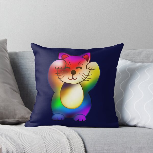 Artikelvorschau, rainbow pride maneki neko lucky cat entworfen und verkauft von CuisineCat.