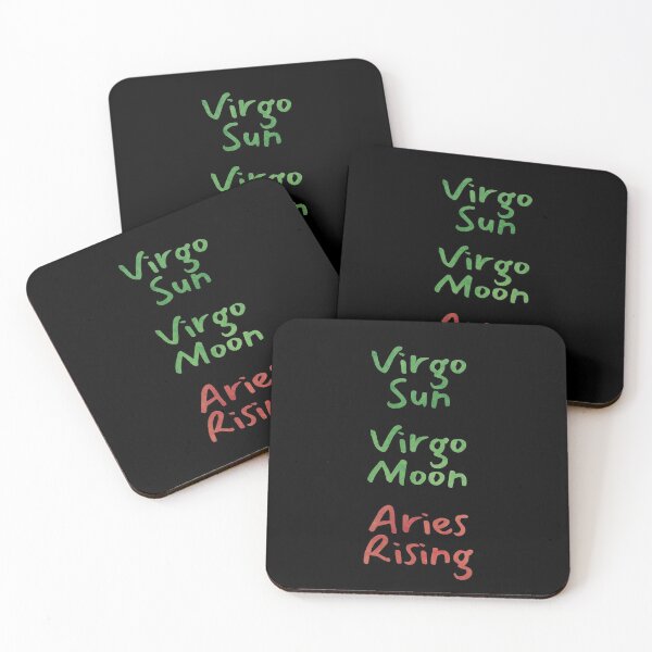 Item preview, Virgo Sun Virgo Moon Aries Rising Text designed and sold by leomooncreates.