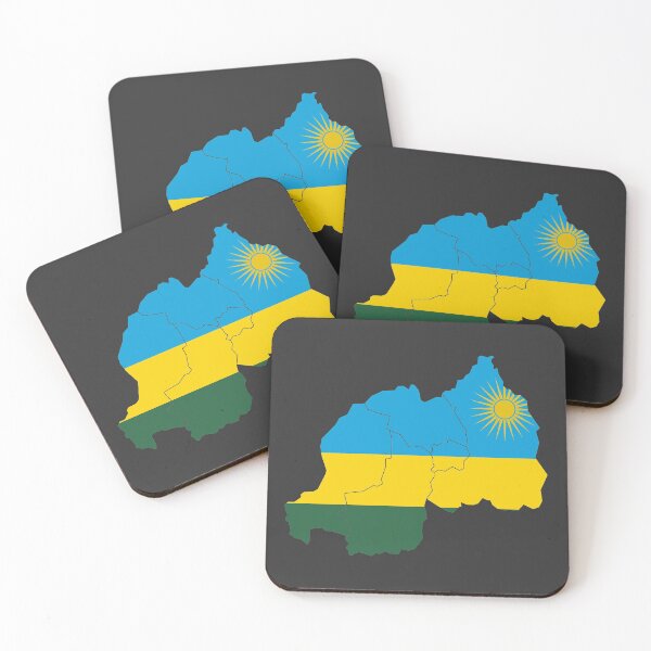 Item preview, Rwanda Flag Map with regions designed and sold by Alo.
