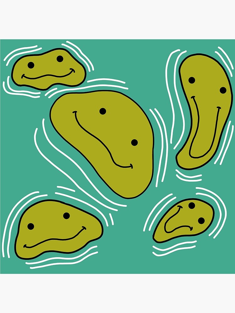 "Droopy Smiley Faces" Poster for Sale by thejunkyard Redbubble