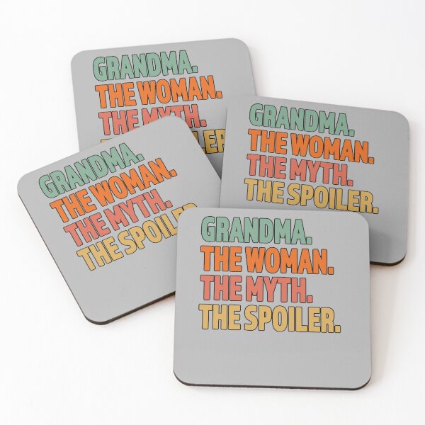Item preview, Grandma The Woman The Myth The Spoiler - Gran regalo para la abuela - Diseño de letras en color retro designed and sold by Richard529.