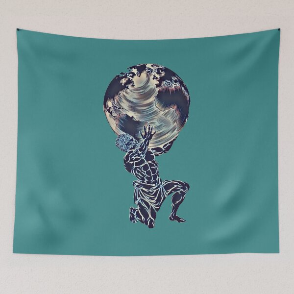 Item preview, Silver Atlas Loading the World designed and sold by enriqueprint.