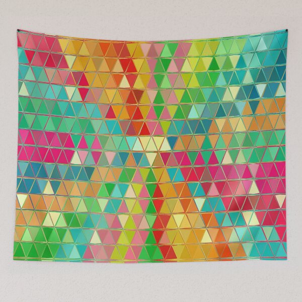 Item preview, Triangle mosaics rainbows colors  designed and sold by AYACHI90.
