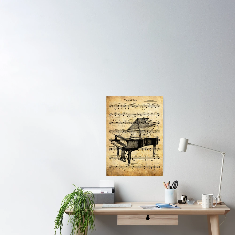 Print Art piano music Jazz Illustration Poster face mask