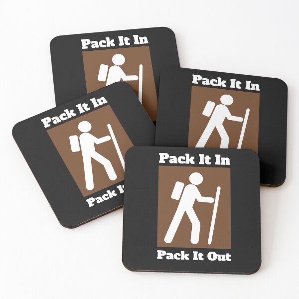 Item preview, Pack it In Pack It Out On The Trail Hiking designed and sold by Samsdesignshop.