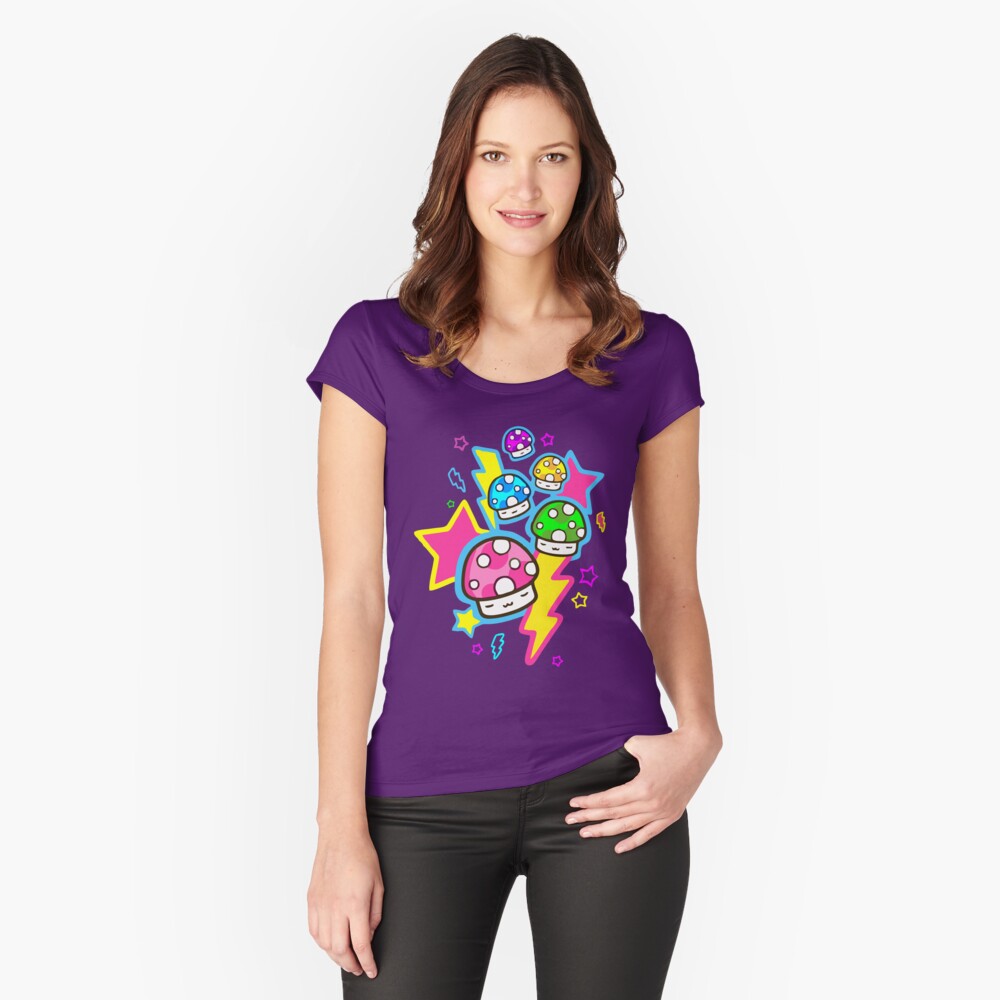 Vista previa del artículo con la obra «Camiseta entallada de cuello ancho», diseñado y vendido por FotoLibreStudio.
