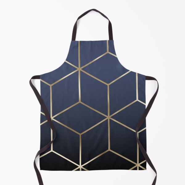 Item preview, Gold cubes on Navy Blue  designed and sold by KammyArt.