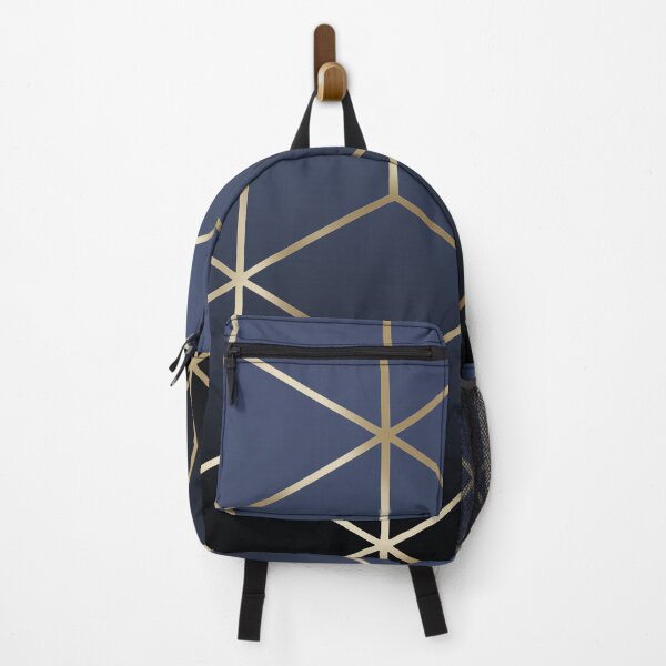 Item preview, Gold cubes on Navy Blue designed and sold by KammyArt.