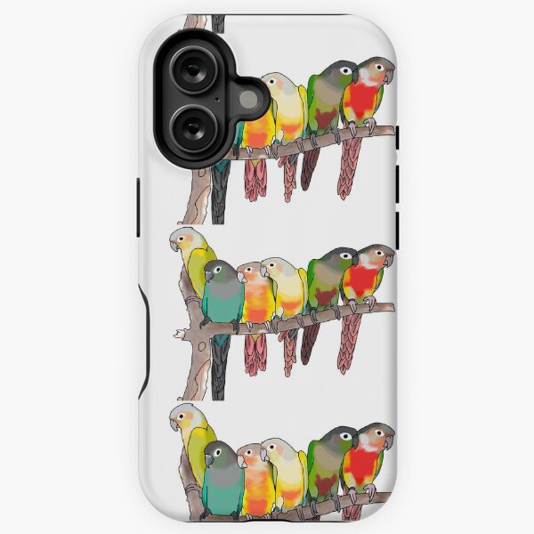 Artikel-Vorschau von Niedliche grüne Wange conures Sittichpapagei, designt und verkauft von LilyWily.