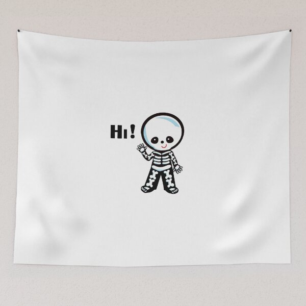Item preview, Hi skeleton halloween gift kids designed and sold by AchrafOc.