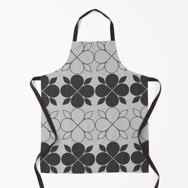 Item preview, Black & Grey Flower Tiles designed and sold by Old Urban Farmhouse Design Studio.
