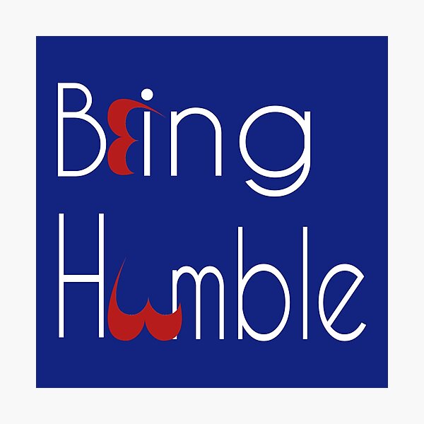 Item preview, Being Humble Red and white  designed and sold by Kamran  Ashraf.