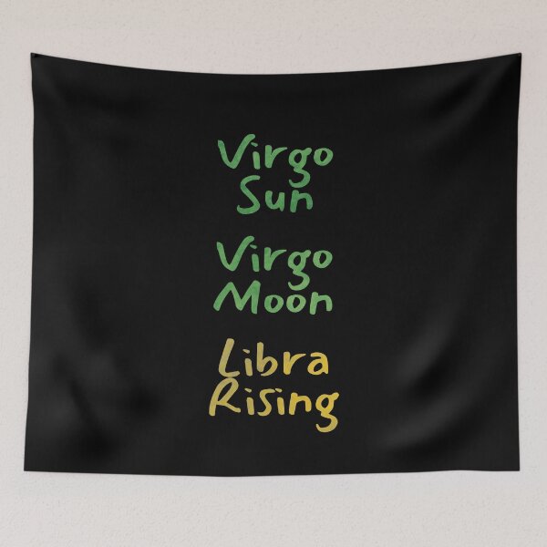 Item preview, Virgo Sun Virgo Moon Libra Rising Text designed and sold by leomooncreates.