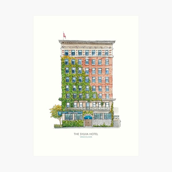 The Sylvia Hotel - Vancouver Art Print