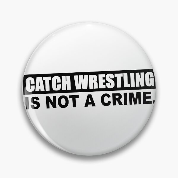 Artikelvorschau, Catch Wrestling ist kein Verbrechen (schwarz) entworfen und verkauft von SFXmedia.
